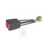 VW Original Doppelgurtschloss Satinschwarz/Feuerrot - 1C0857488 FCN
