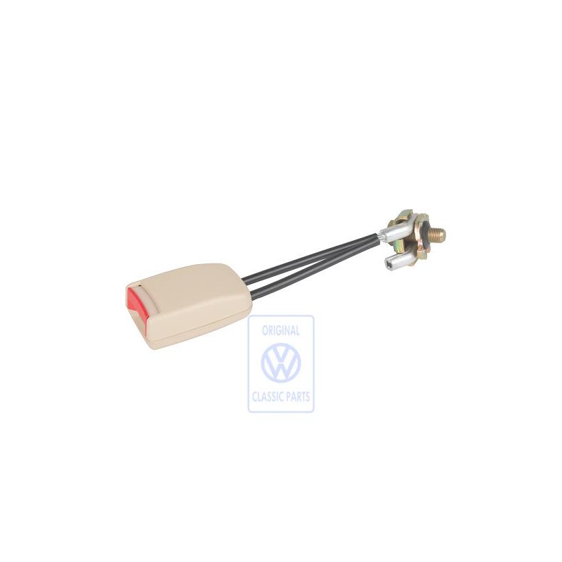 VW Original Gurtschloss Cream/Feuerrot - 1C0858676 FSN