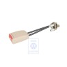 VW Original Gurtschloss Cream/Feuerrot - 1C0858676 FSN
