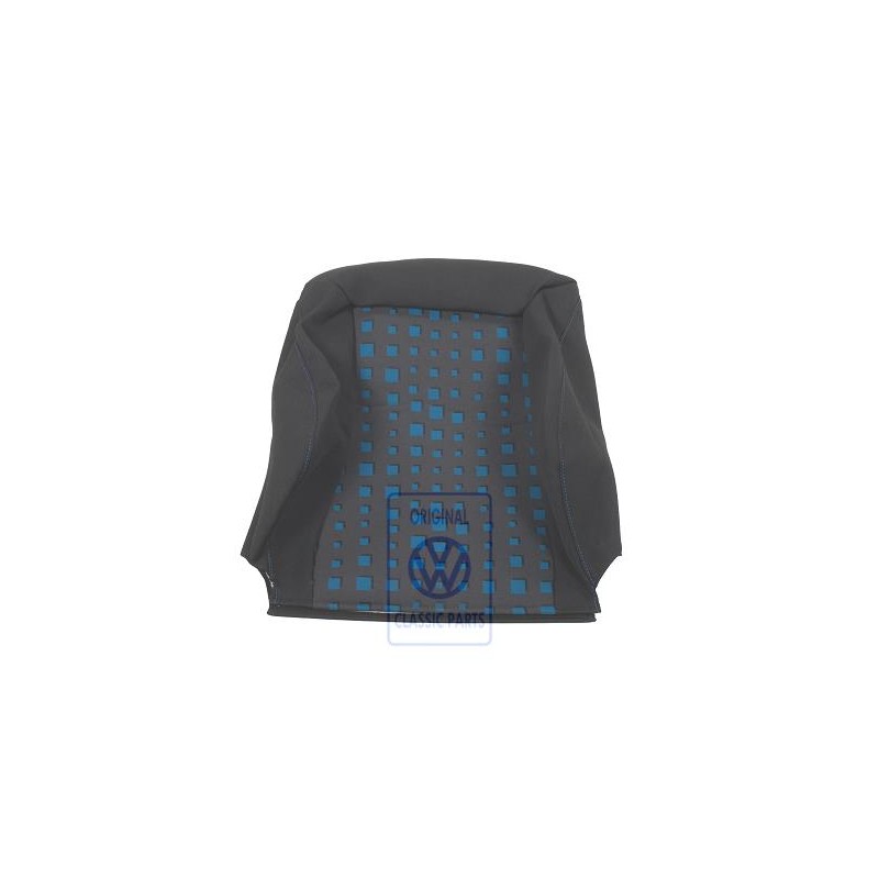 VW Original Lehnenbezug (Stoff) Schwarz/Blau - 1E0881805ALGUV