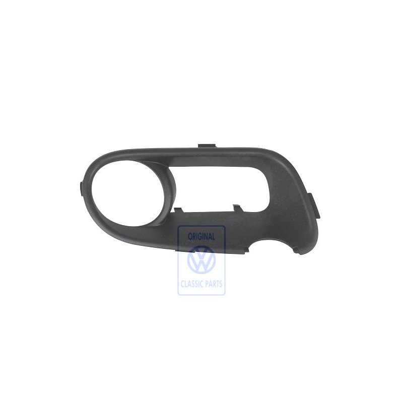 VW Original Luftführungsgehäuse Satinschwarz - 7L6853663F 9B9