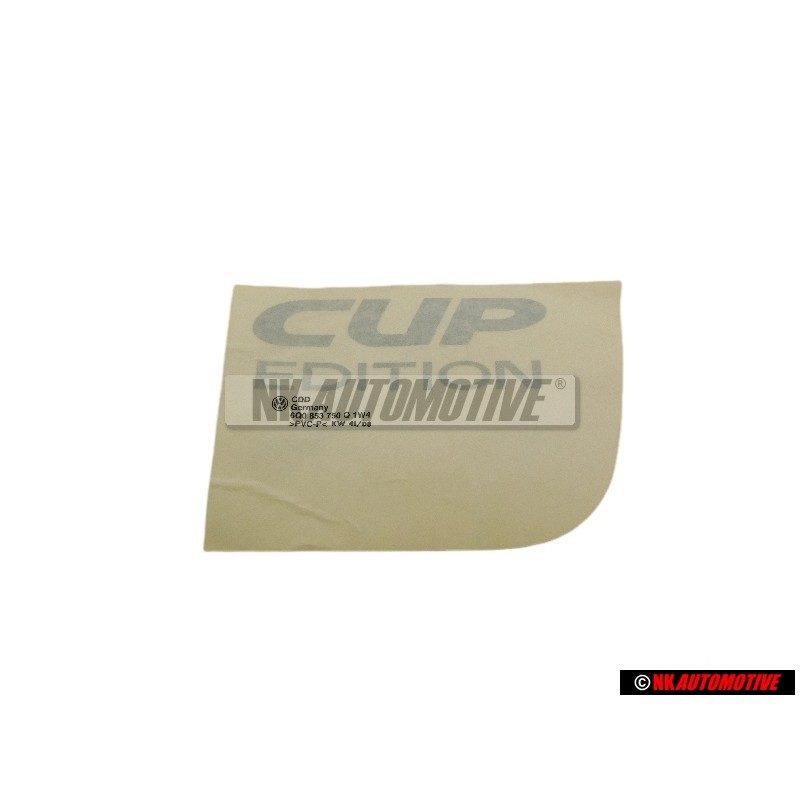 VW Original Folienschriftzug Silber - 6Q0853750Q 1W4
