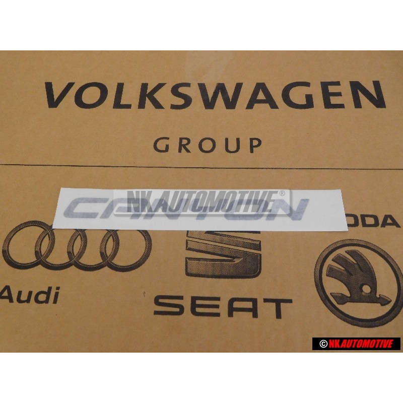 VW Original Folienschriftzug Indium Grau-Metallic - 2HH853685 R7H