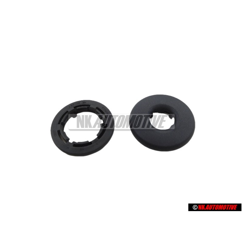 VW Original Rosette Aqua Graphite - 4H0881680 2NN