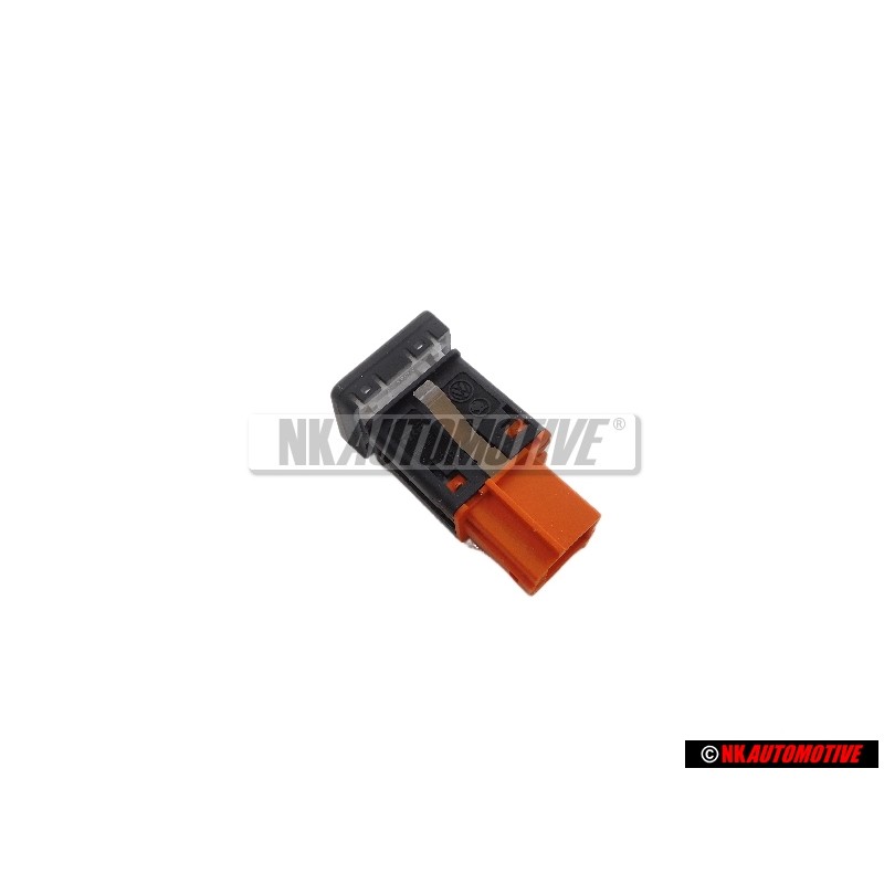 VW Original Drucktaster Für Einparkhilfe Satinschwarz/Weiss - 7E0927122 WHS