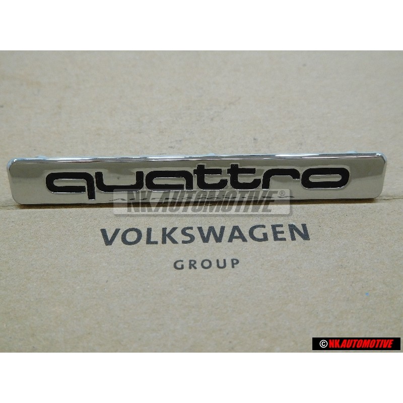 Audi Original QUATTRO Vorne Kühlergrill Emblem Schriftzug Chrom - 8L0853682 2ZZ