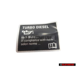 VW Original Kennschild - 059010163K