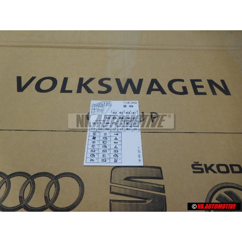 VW Original Kennschild - 1J0010227H