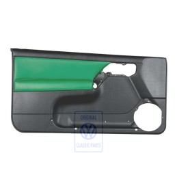 VW Original Türverkleidung (Leder/Kunstleder) Schwarz/Grün - 1E0867011APLPS