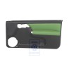VW Original Türverkleidung Leder/Kunstleder Schwarz/Cosmicgrün - 1E0867012AMHGJ