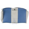 VW Original Lehnenbezug Stoff/Kunstleder Flanellgrau/Blau - 1E0885805J JNP