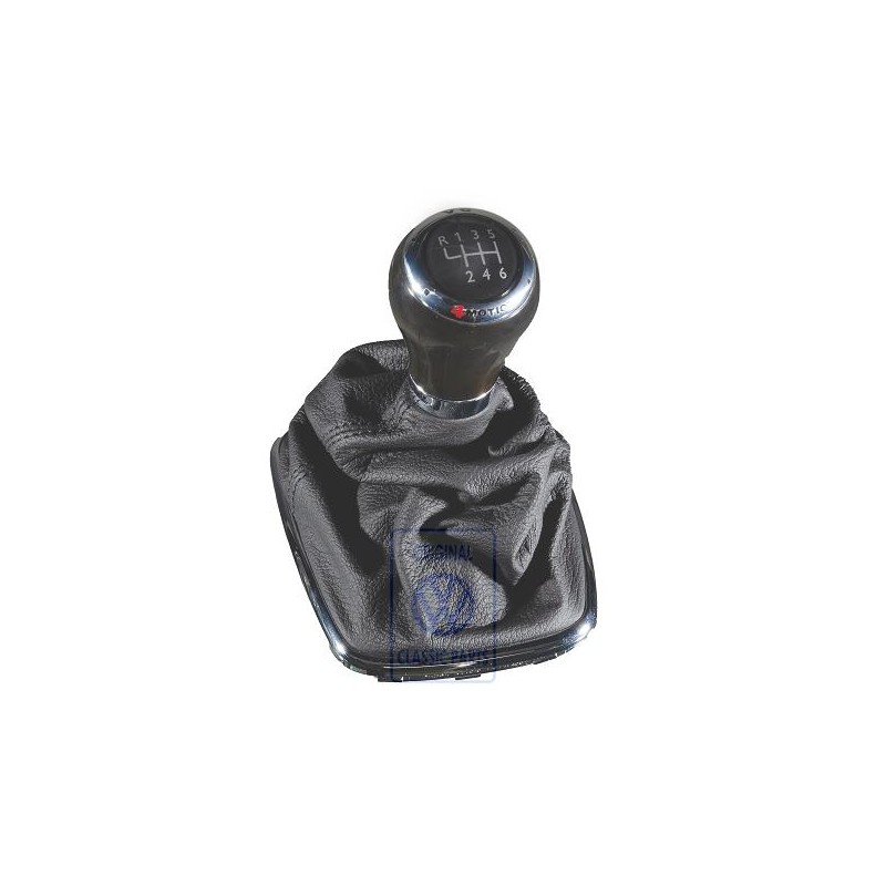 VW Original Schalthebelknopf Holz/Leder - 1J0711113EGQUM