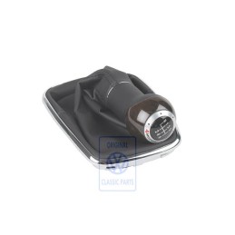 VW Original Schalthebelknopf Holz/Leder - 1J0711113EKQUM
