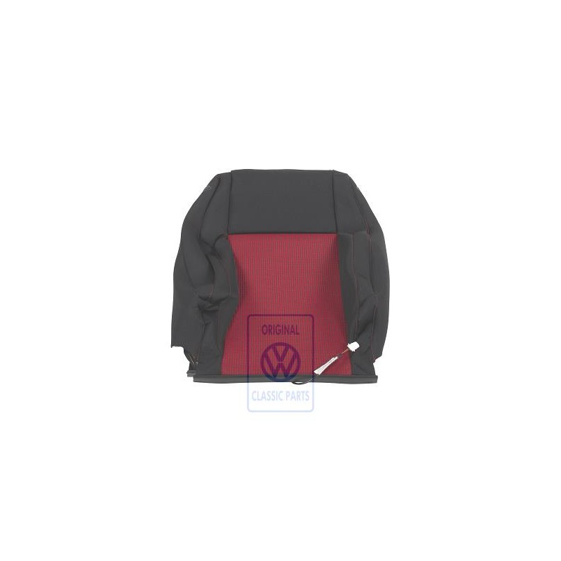 VW Original Lehnenbezug Stoff Mit Heiz- Element Rot/Schwarz - 1J0882805CLLBY