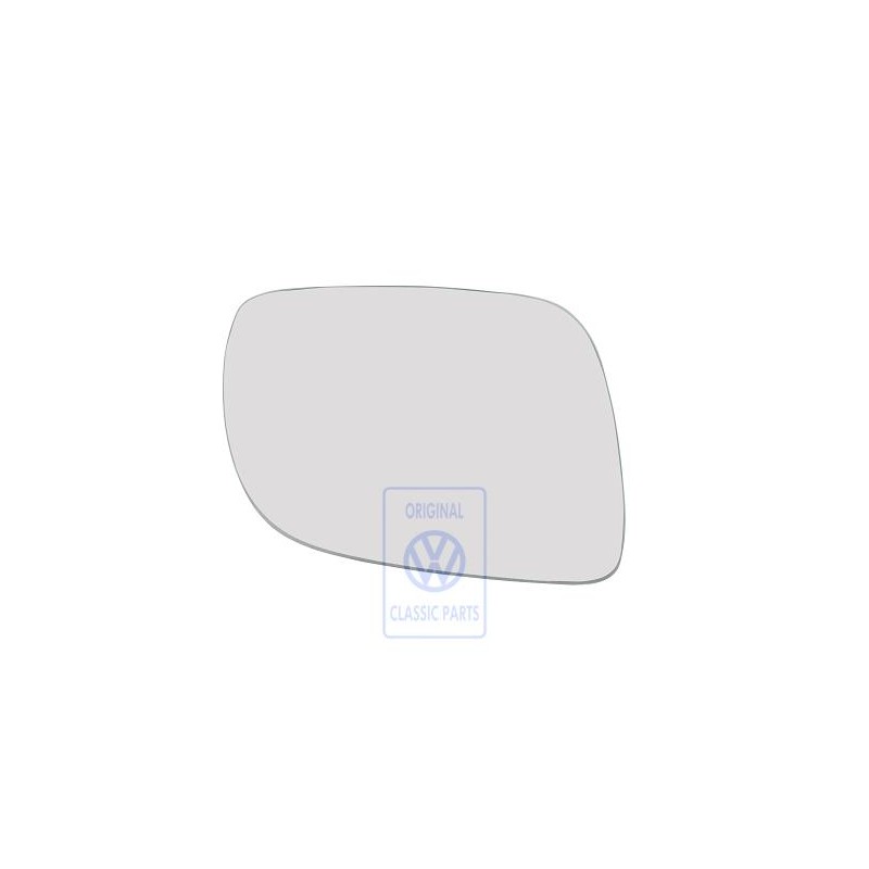 VW Original Spiegelglas Konvex Beheiz- Bar Mit Trägerplatte - 1J1857522Q