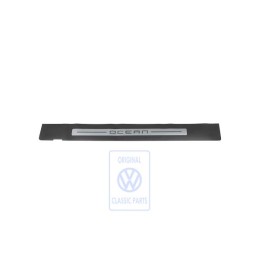 VW Original Einstiegschutzfolie Mit Schriftzug Schwarz/Silber - 1J3853804G 61E