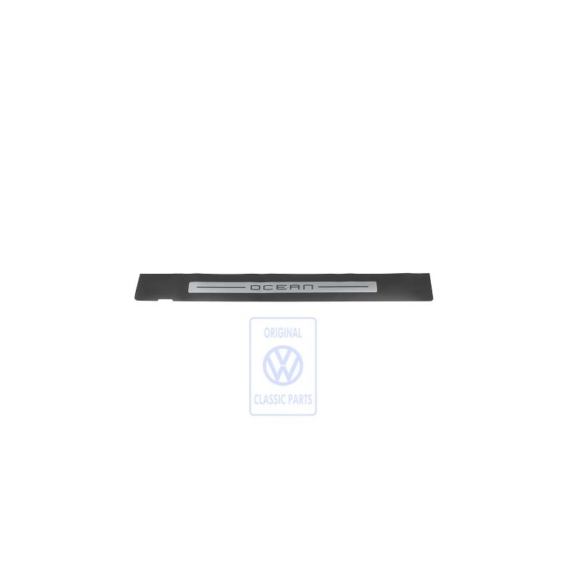 VW Original Einstiegschutzfolie Mit Schriftzug Schwarz/Silber - 1J3853804G 61E