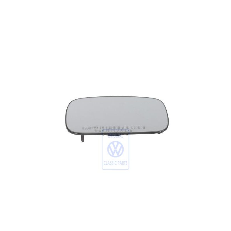 VW Original Spiegelglas (Konvex) Mit Trägerplatte - 357857522B
