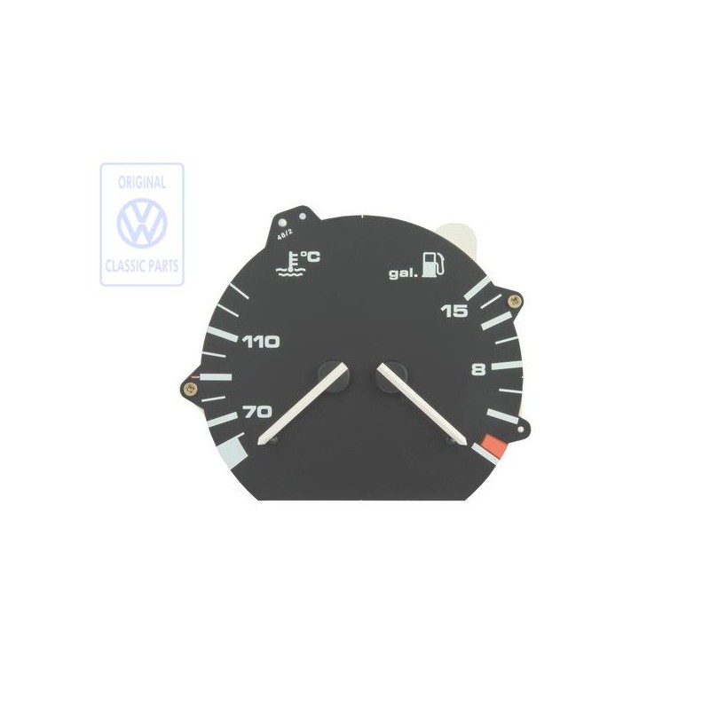 VW Original Kraftstoffvorrats- Und Kühlmitteltemperaturanzeige - 357919045K