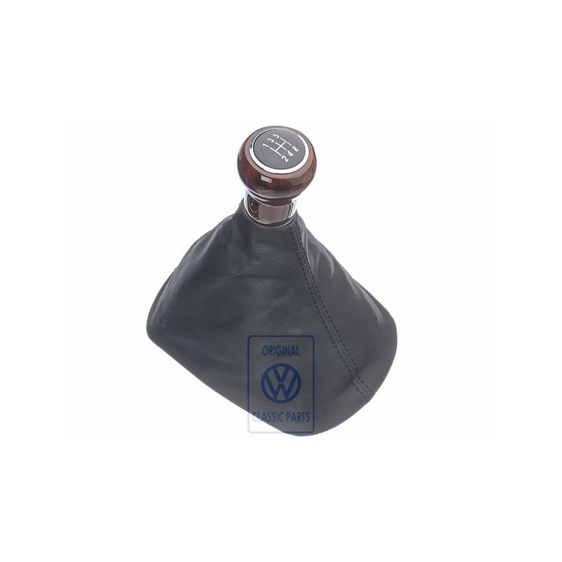 VW Original Schalthebelknopf Holz Mit Schalthebelverkleidung - 3B0711113BLQUF