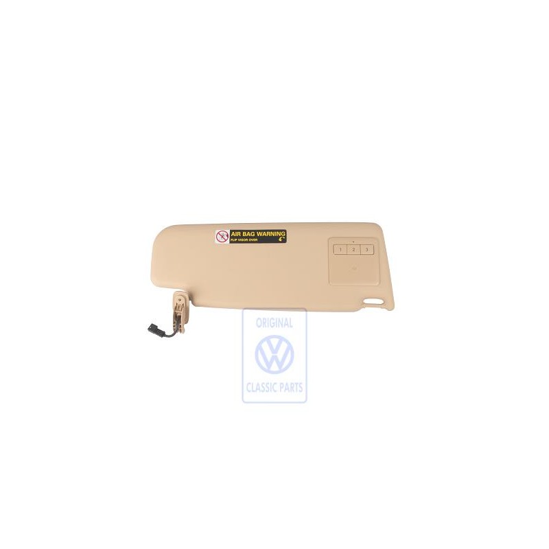 VW Original Sonnenblende Mit Spiegel Abdeckung Und Steuergerät - 3B0857551AP3B4