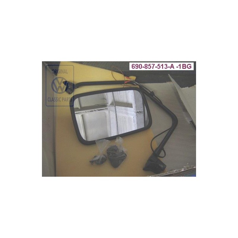 VW Original Aussenspiegel Konvex Beheizbar Komplett - 690857513A 1BG
