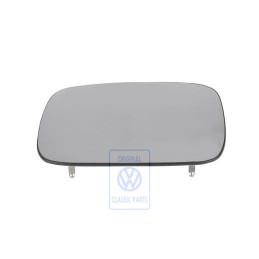 VW Original Spiegelglas (Konvex) Beheiz- Bar Mit Trägerplatte - 6K9857521J