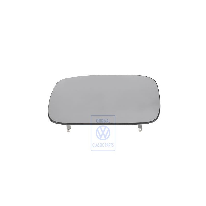 VW Original Spiegelglas (Konvex) Beheiz- Bar Mit Trägerplatte - 6K9857521J