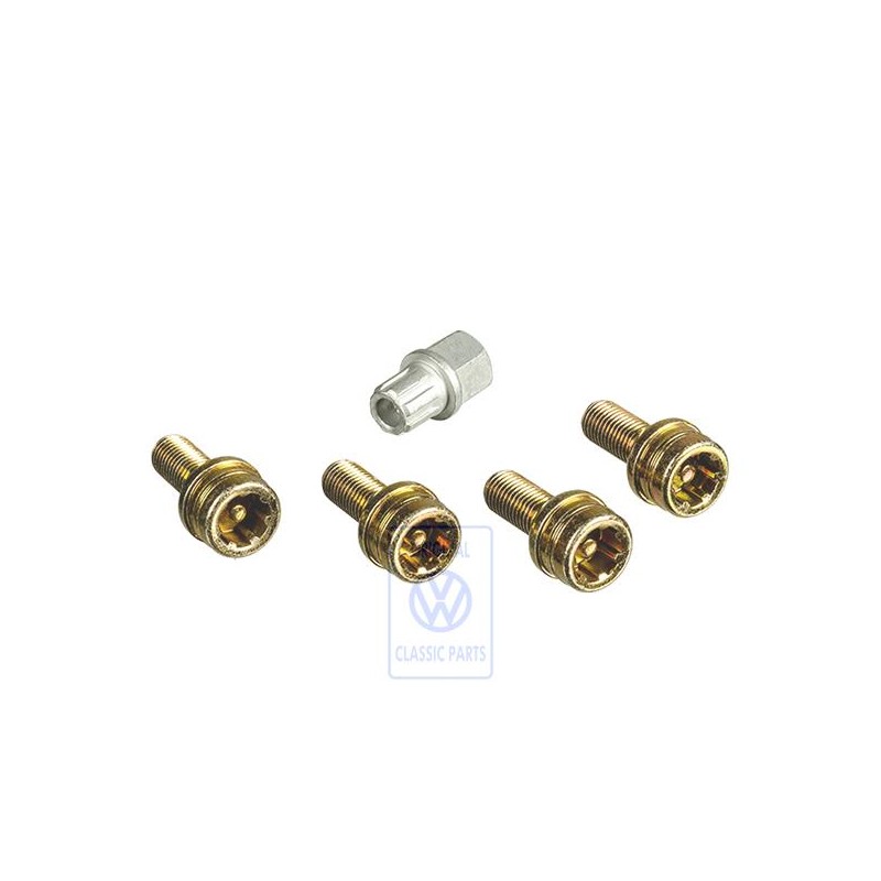 VW Original 1 Satz Radschrauben Dieb Stahlhemmend - 6N0698137 SBV