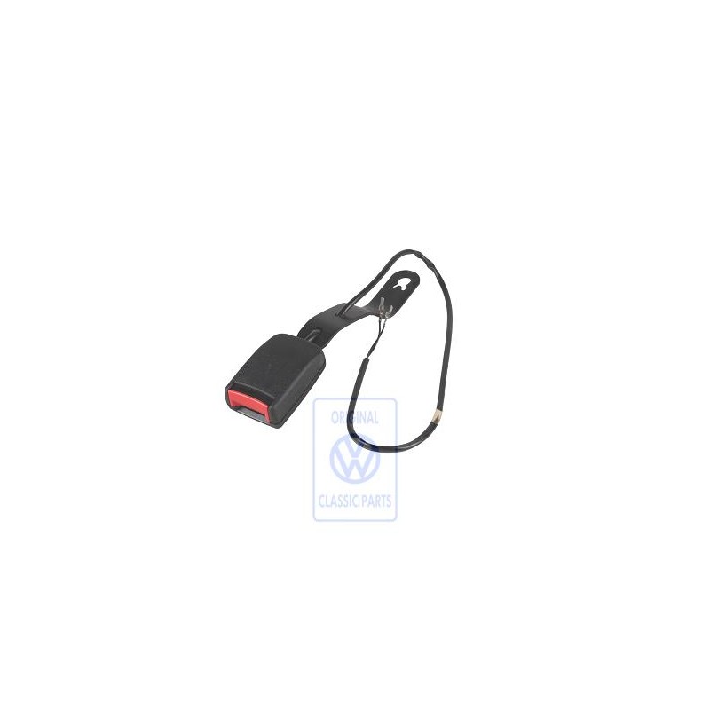 VW Original Gurtschloss Mit Warn- Kontakt Satinschwarz - 6N0857755A 01C