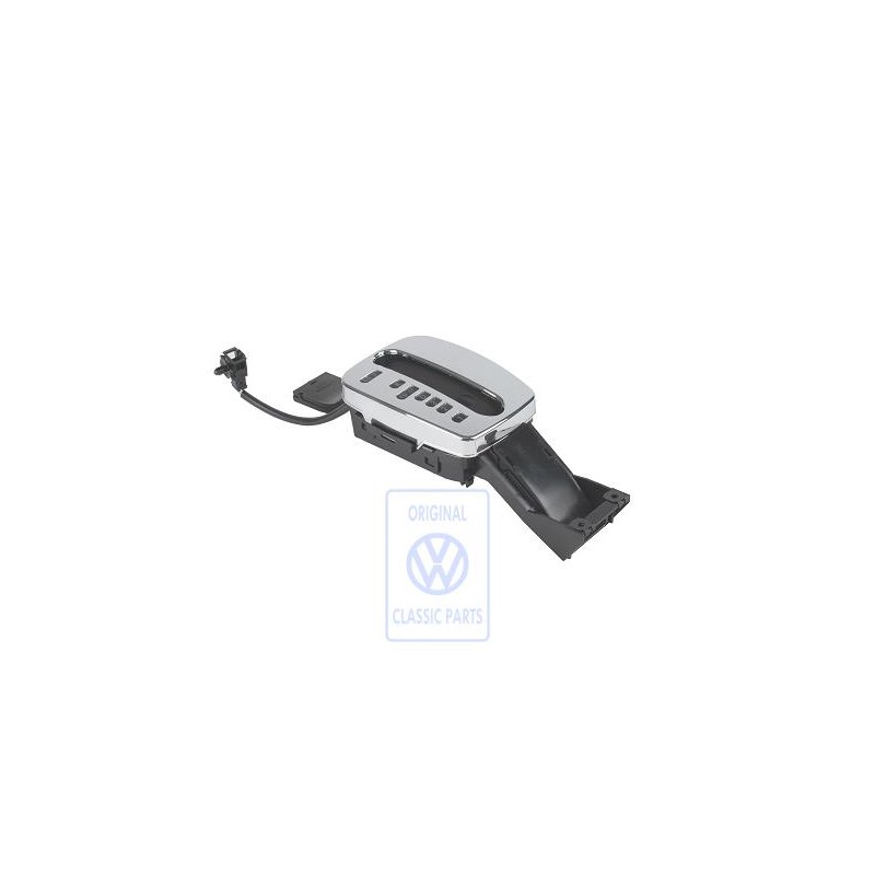 VW Original Blende Für Schaltbetätigung Mit Abdeckstreifen - 6N1713204B 2ZZ