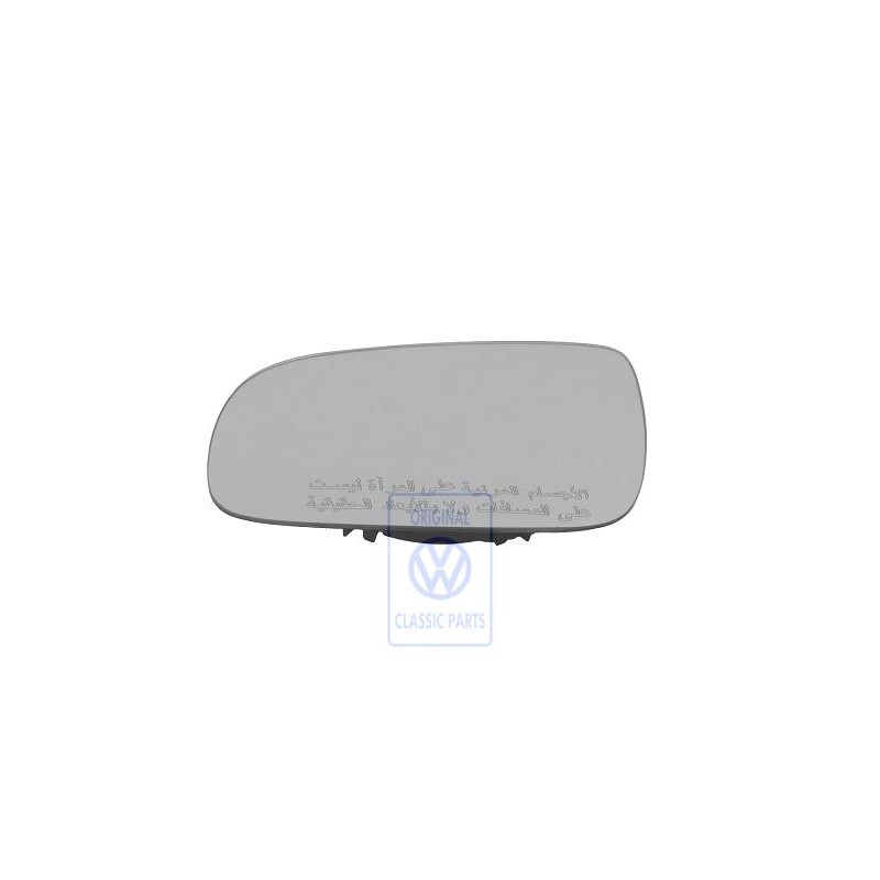 VW Original Spiegelglas (Konvex) Mit Trägerplatte - 6N1857521K