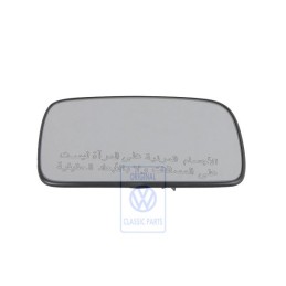 VW Original Spiegelglas (Konvex) Mit Trägerplatte - 6N1857522B