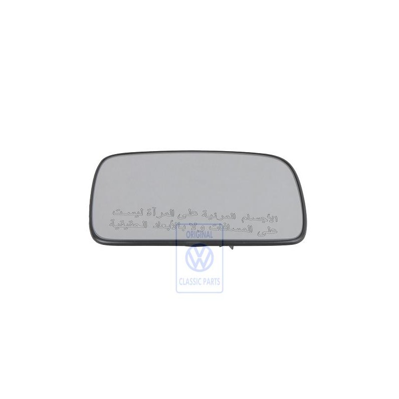 VW Original Spiegelglas (Konvex) Mit Trägerplatte - 6N1857522B