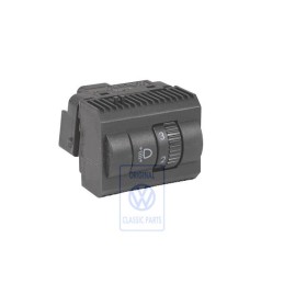 VW Original Schalter Für Leuchtweiten- Regelung Satinschwarz - 6Q0941333B 9B9