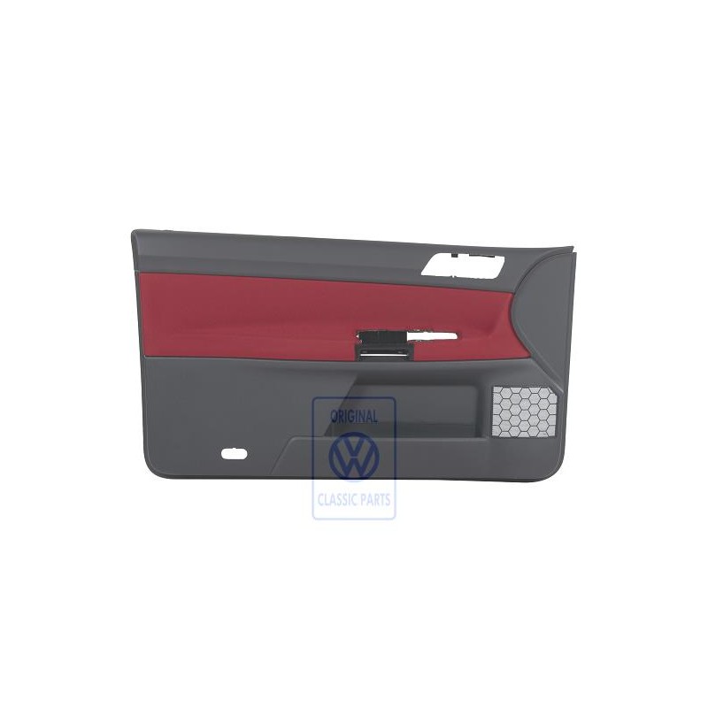 VW Original Türverkleidung Stoff/Kunstleder Muranorot/Anthrazit - 6Q3867011CEMWP