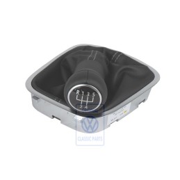 VW Original Schalthebelknopf Leder Mit Schalthebelverkleidung - 6R0711113M S0C