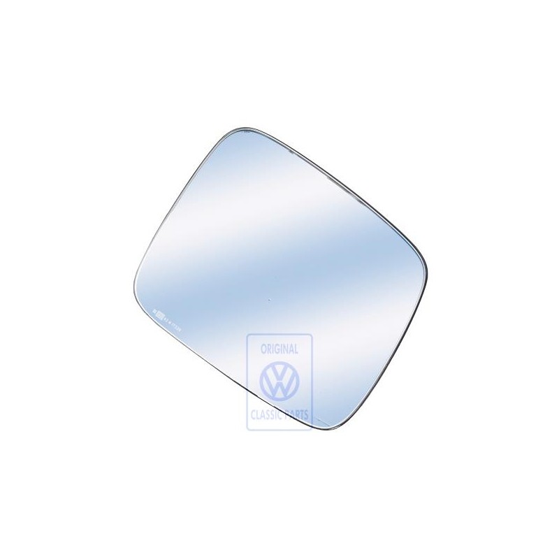 VW Original Spiegelglas (Konvex) Mit Trägerplatte - 701857522H