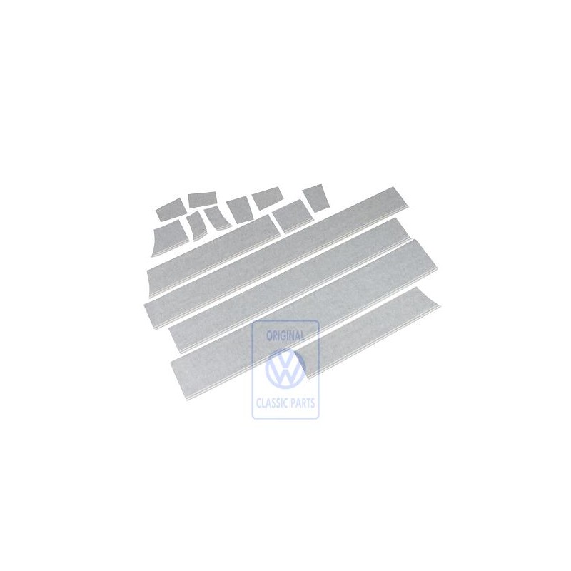 VW Original 1 Satz Zierstreifen Für Gürtellinie Silbergrau - 703898524 N7P