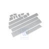 VW Original 1 Satz Zierstreifen Für Gürtellinie Silbergrau - 703898524 N7P