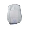 VW Original Lehnenbezug Leder/Kunstleder Flanellgrau - 7D0883455BJRPW