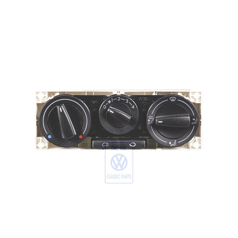 VW Original Frischluft- Und Heizungs- Regulierung Satinschwarz - 7D1819045M 01C