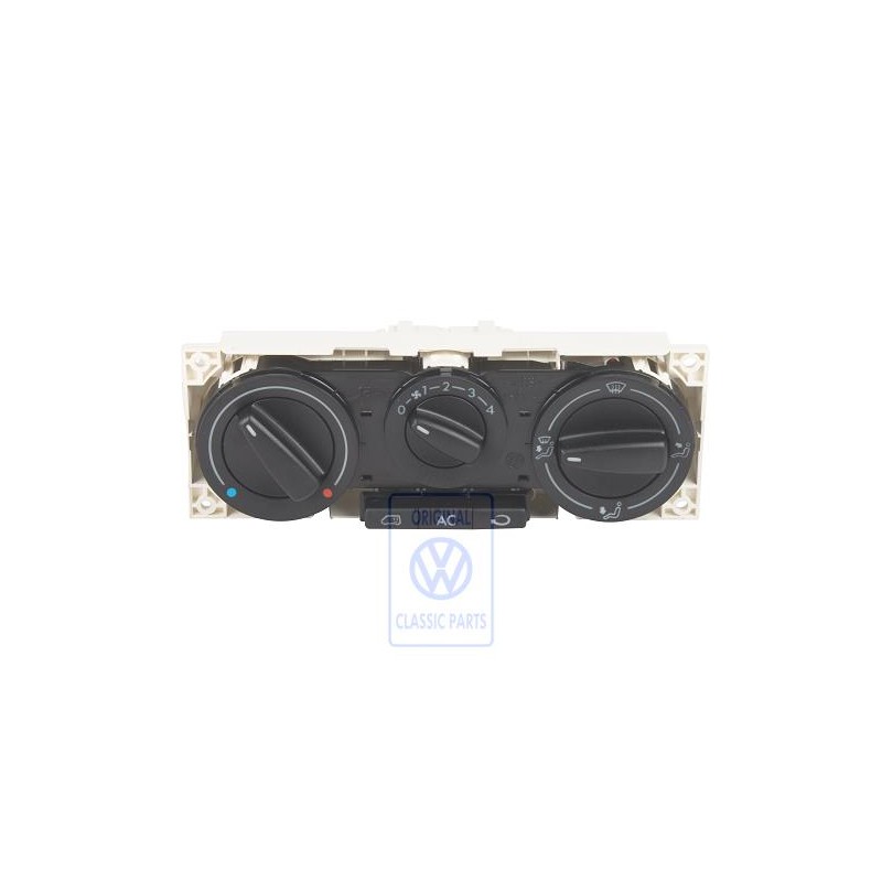 VW Original Frischluft- Und Heizungs- Regulierung Satinschwarz - 7D1820045F 01C