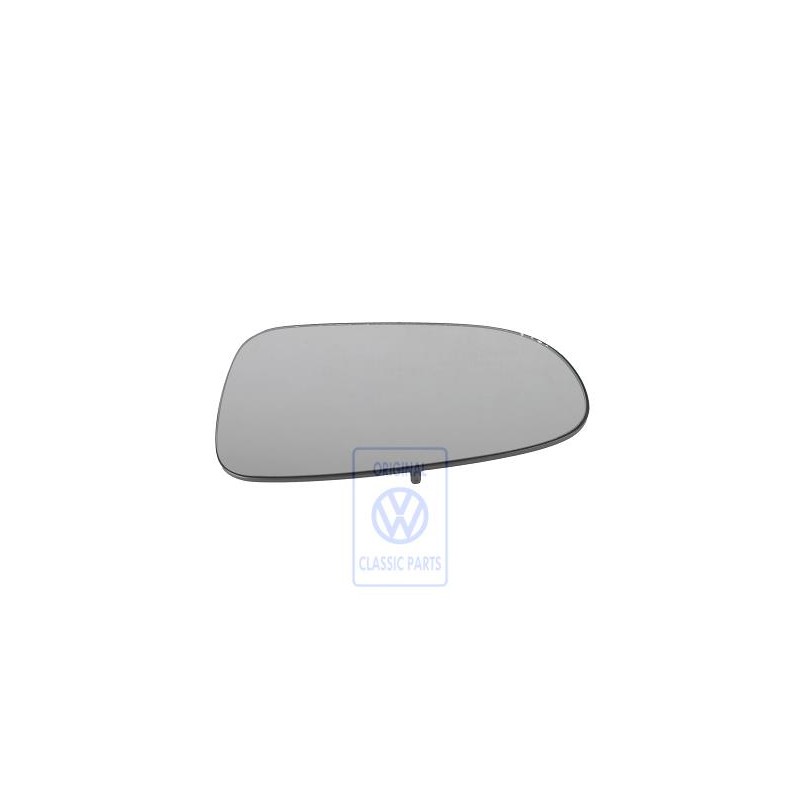 VW Original Spiegelglas (Konvex) Mit Trägerplatte - 7M0857521A