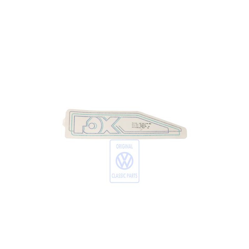 VW Original Zierstreifen Für Seitenteil - 867853434F BBQ
