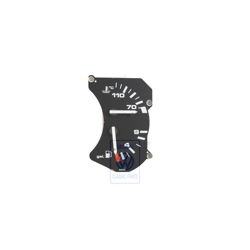 VW Original Kraftstoffvorrats- Und Kühlmitteltemperaturanzeige - 867919045C