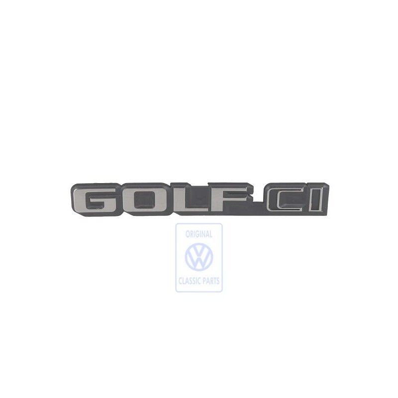 VW Original Schriftzug Satinschwarz/Chrom Spezial - 192853687 GX2