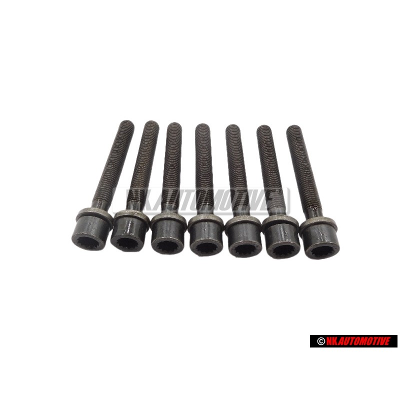 7x VW Original Zylinderschraube Mit Innen- Vielzahnkopf - 021103384E