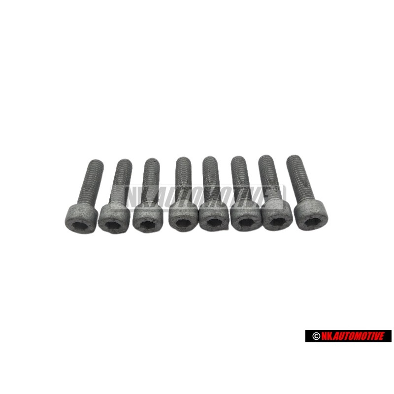 8x VW Original Zylinderschraube Mit Innen- Sechskantkopf - N 01472615