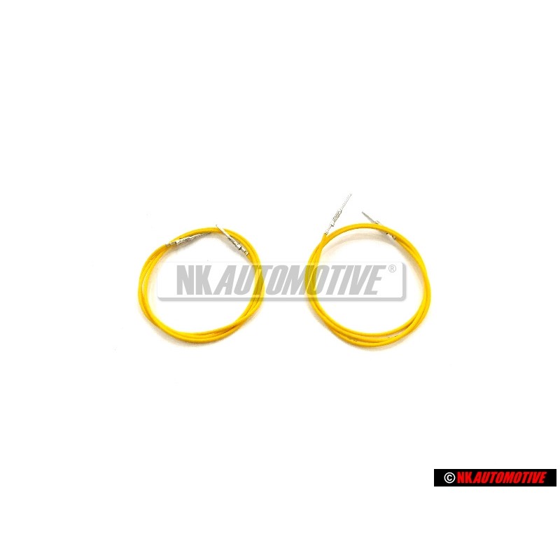 2x VW Original 1 Satz Einzelleitungen Mit Je 2 Kontakten - 000979109